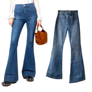 Veronica Beard Sheridan Exaggerated Flare jeans
